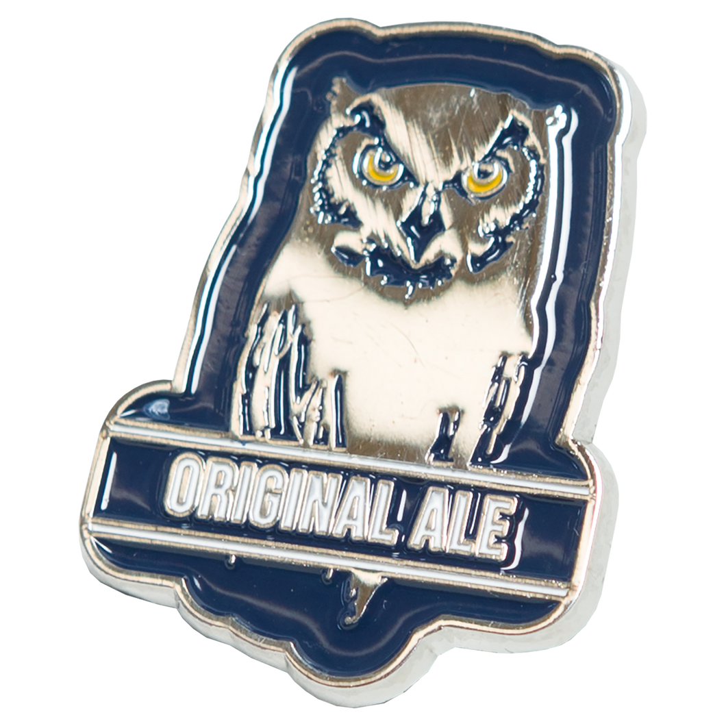 Owl Original Ale Badge Pin
